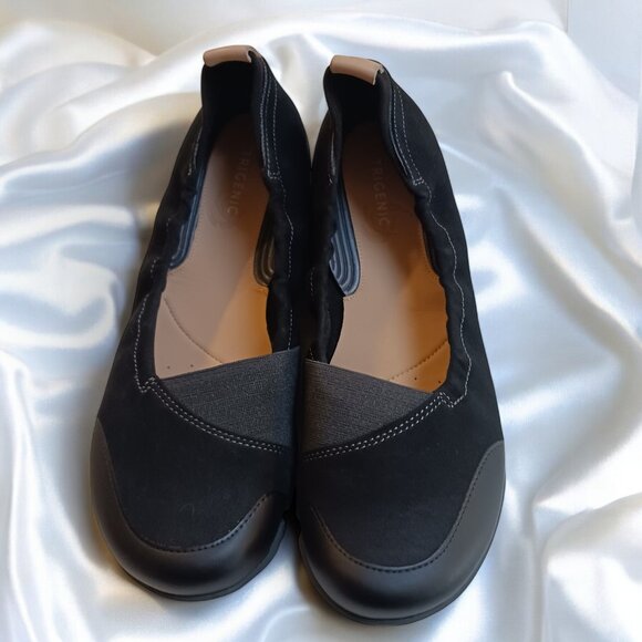 Clarks Tri Adapt Trigenic Shoes - Black Nubuck Leather, Size 8.5, New in Box - Picture 1 of 12